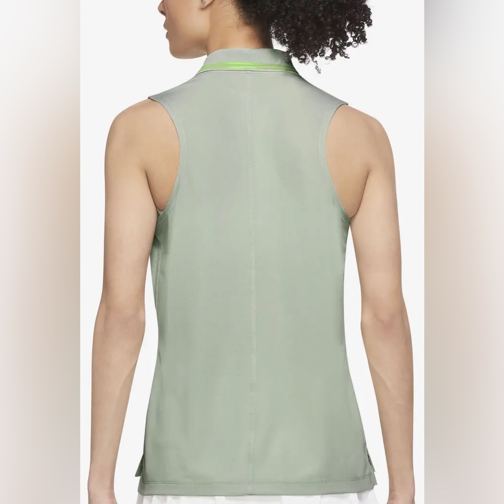 NIKE Victory Dri-FIT WOMENS Sleeveless Polo - Picture 2 of 5